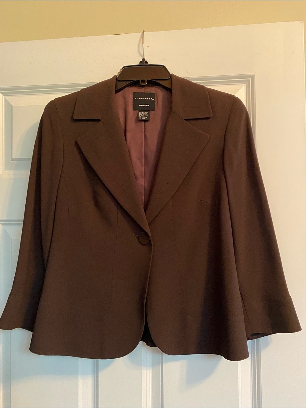 Doncaster Brown Single-Button Tailored Blazer